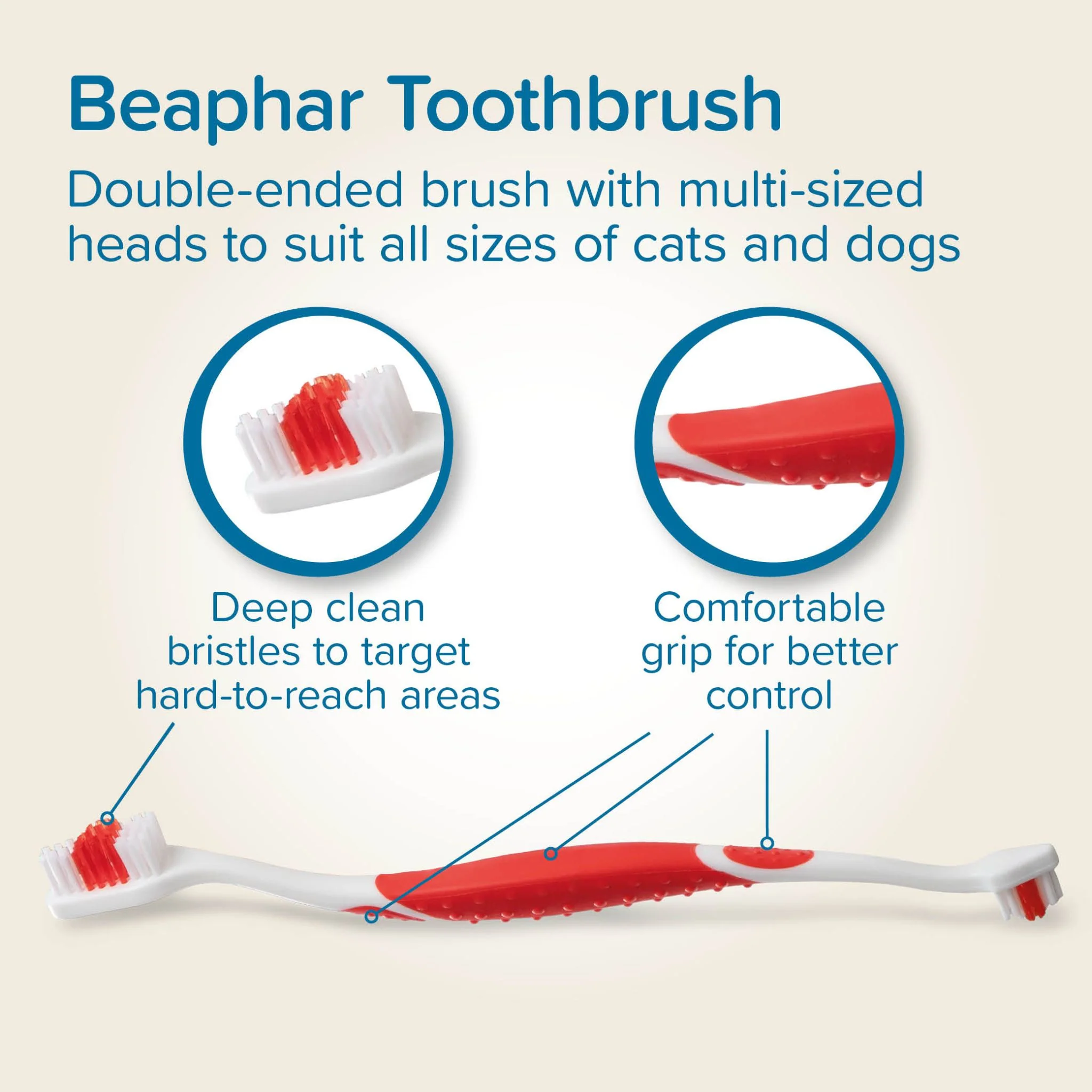 Beaphar Double-Ended Toothbrush - Image 3
