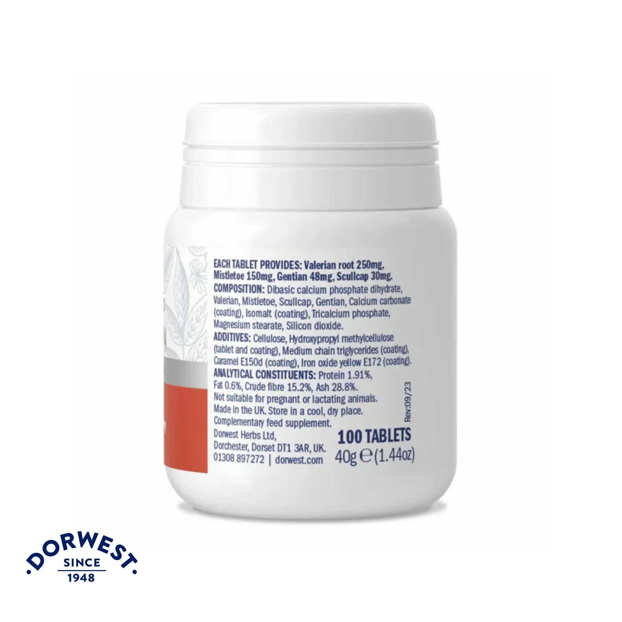 Dorwest Herbs Scullcap and Valerian Tablets - Image 3